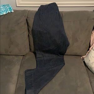 Wide Leg Jean Trousers